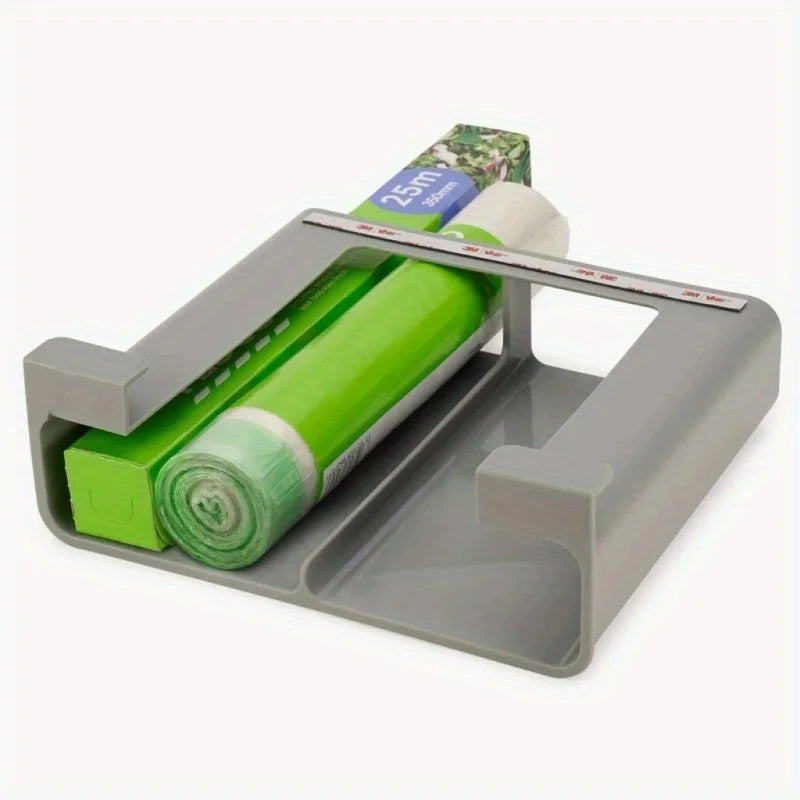 No-Drill Space-Saving Wrap & Foil Kitchen Organizer Shelf
