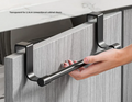 No-Drill Stainless Steel Over-the-Door Towel Rack