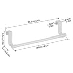 No-Drill Stainless Steel Over-the-Door Towel Rack