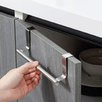 No-Drill Stainless Steel Over-the-Door Towel Rack