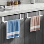 No-Drill Stainless Steel Over-the-Door Towel Rack