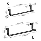 No-Drill Stainless Steel Over-the-Door Towel Rack