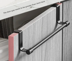 No-Drill Stainless Steel Over-the-Door Towel Rack