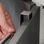 No-Drill Stainless Steel Over-the-Door Towel Rack