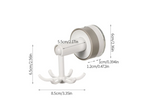 No-Drill Strong Suction 6-Arm Rotating Wall Hook