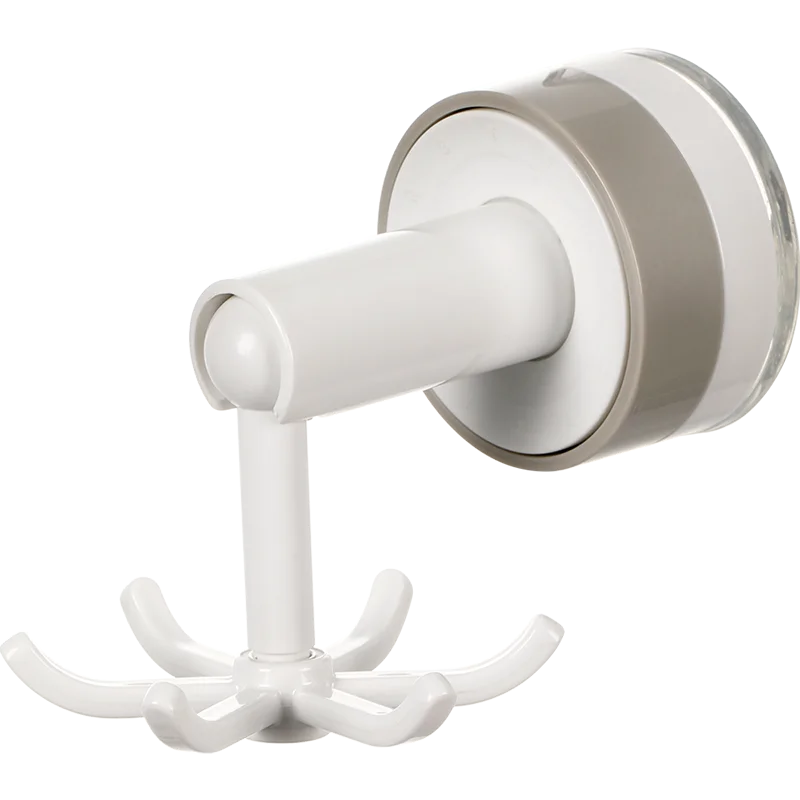 No-Drill Strong Suction 6-Arm Rotating Wall Hook