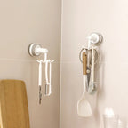 No-Drill Strong Suction 6-Arm Rotating Wall Hook