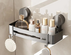 No-Drill Strong Suction Rustproof Aluminum Bathroom Shelf (Single-Tier)