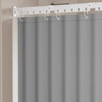 No-Drill Suction & Magnetic Seal Shower Curtain Set