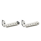 No-Drill Suction & Magnetic Seal Shower Curtain Set