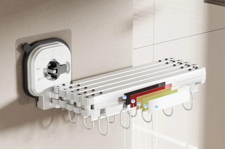 No-Drill Suction & Magnetic Seal Shower Curtain Set