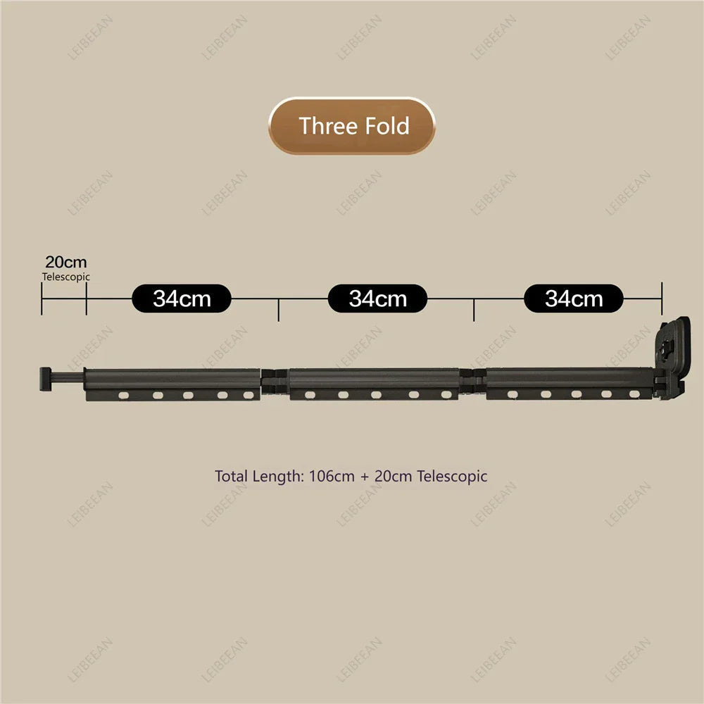 No-Drill Suction Telescopic Rustproof Aluminum Shower Curtain Rod