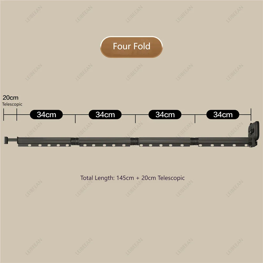 No-Drill Suction Telescopic Rustproof Aluminum Shower Curtain Rod