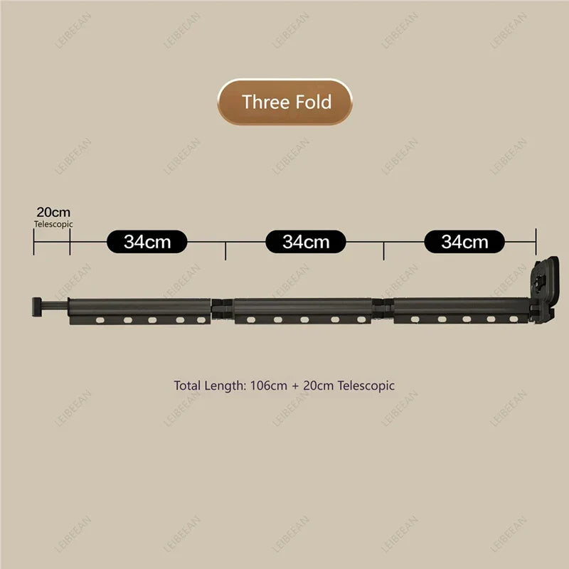 No-Drill Suction Telescopic Rustproof Aluminum Shower Curtain Rod