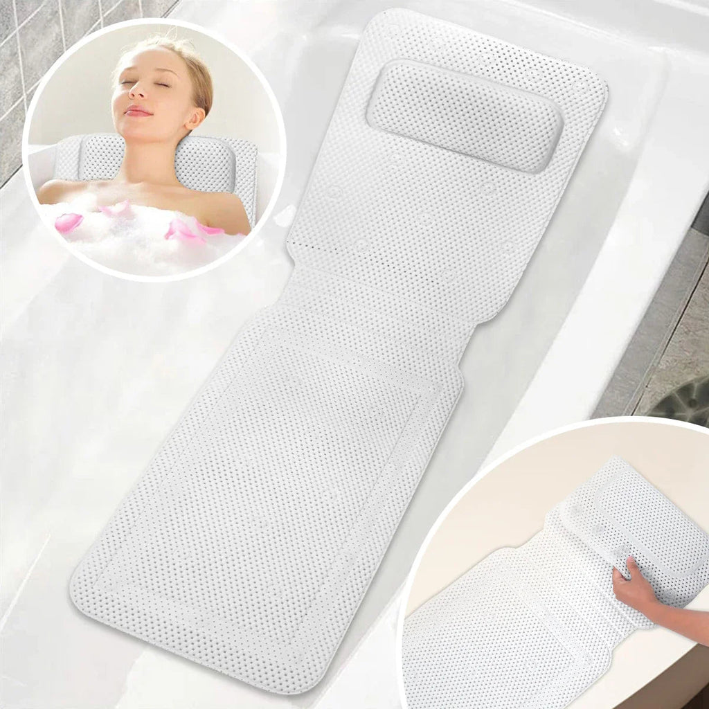 Non-Slip Full-Body Ergonomic Bathtub Mat (30 Suction Cups)