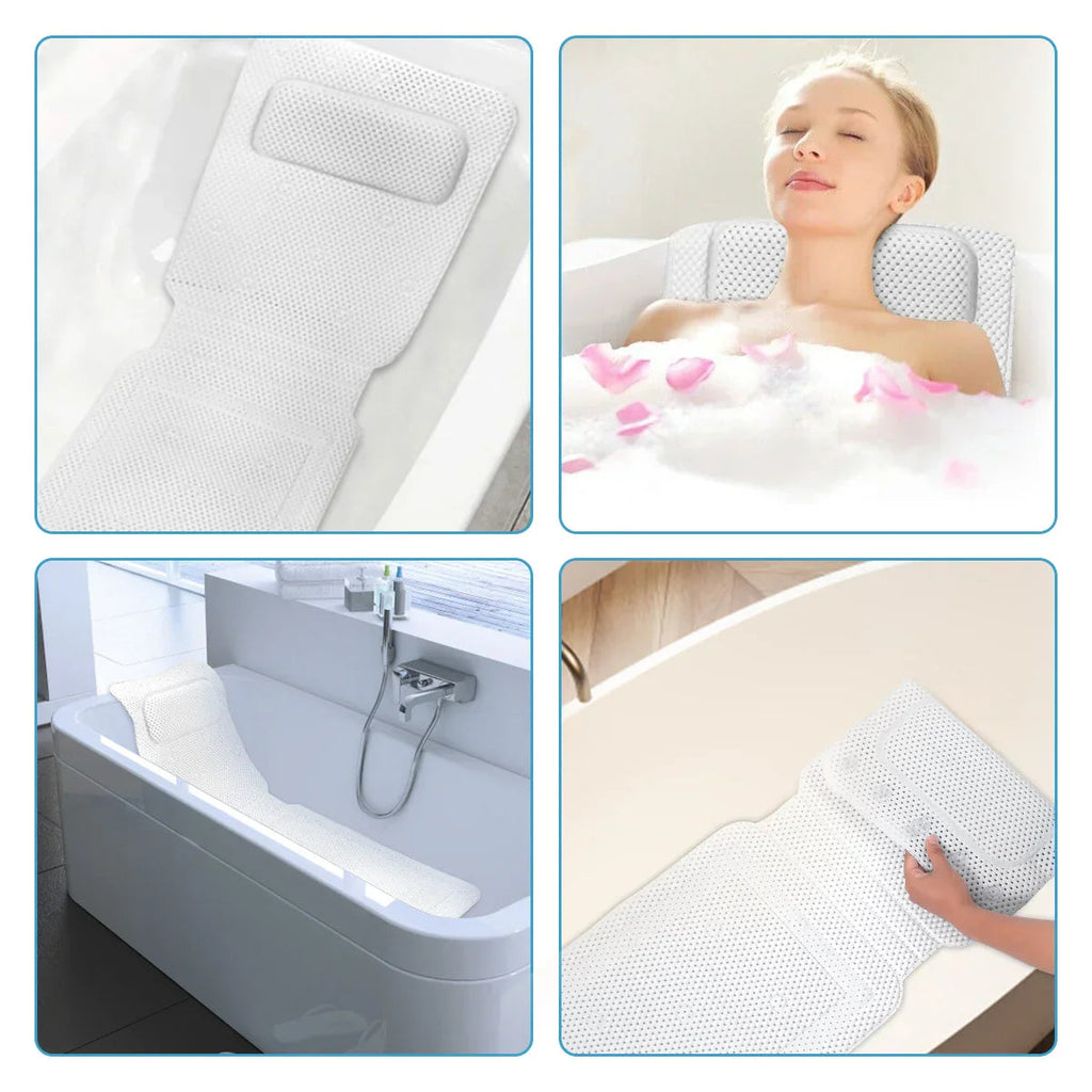 Non-Slip Full-Body Ergonomic Bathtub Mat (30 Suction Cups)