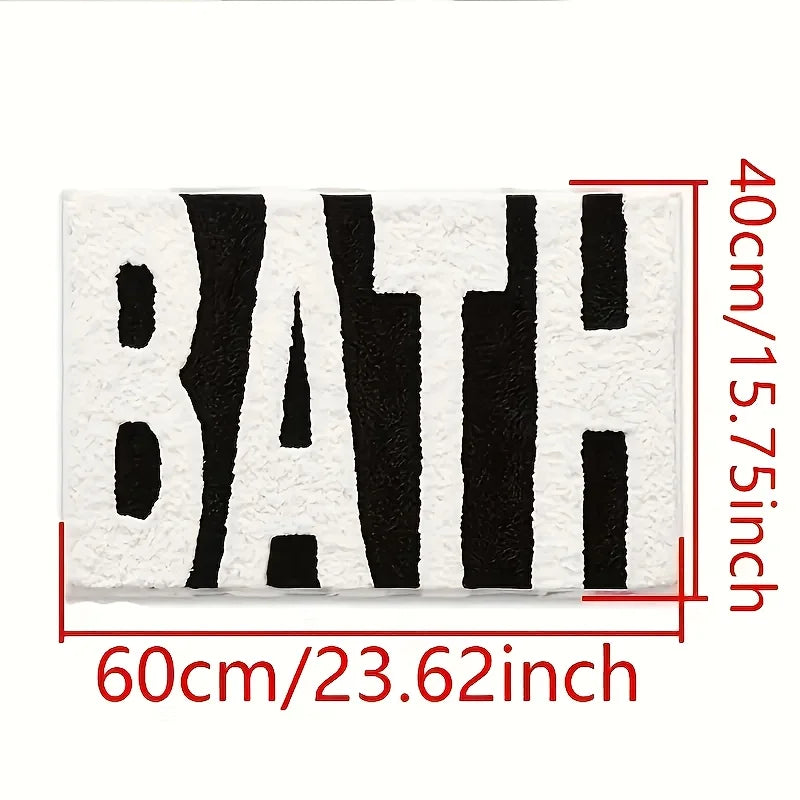 Non-Slip & Highly Absorbent Polyester Bath Mat (15.7 × 23.6 Inches)