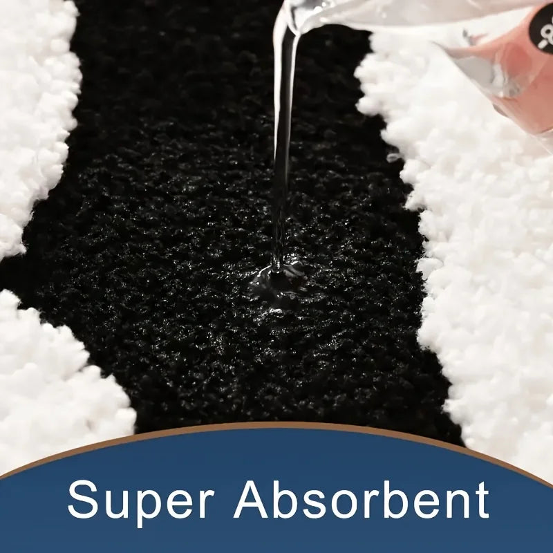 Non-Slip & Highly Absorbent Polyester Bath Mat (15.7 × 23.6 Inches)
