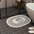 Non-Slip Plush Polyester Bath Mat (Angel Motif)