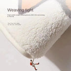 Non-Slip Plush Polyester Bath Mat (Angel Motif)
