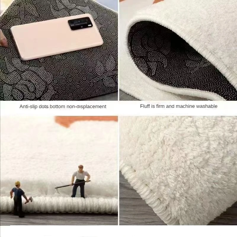 Non-Slip Plush Polyester Bath Mat (Angel Motif)