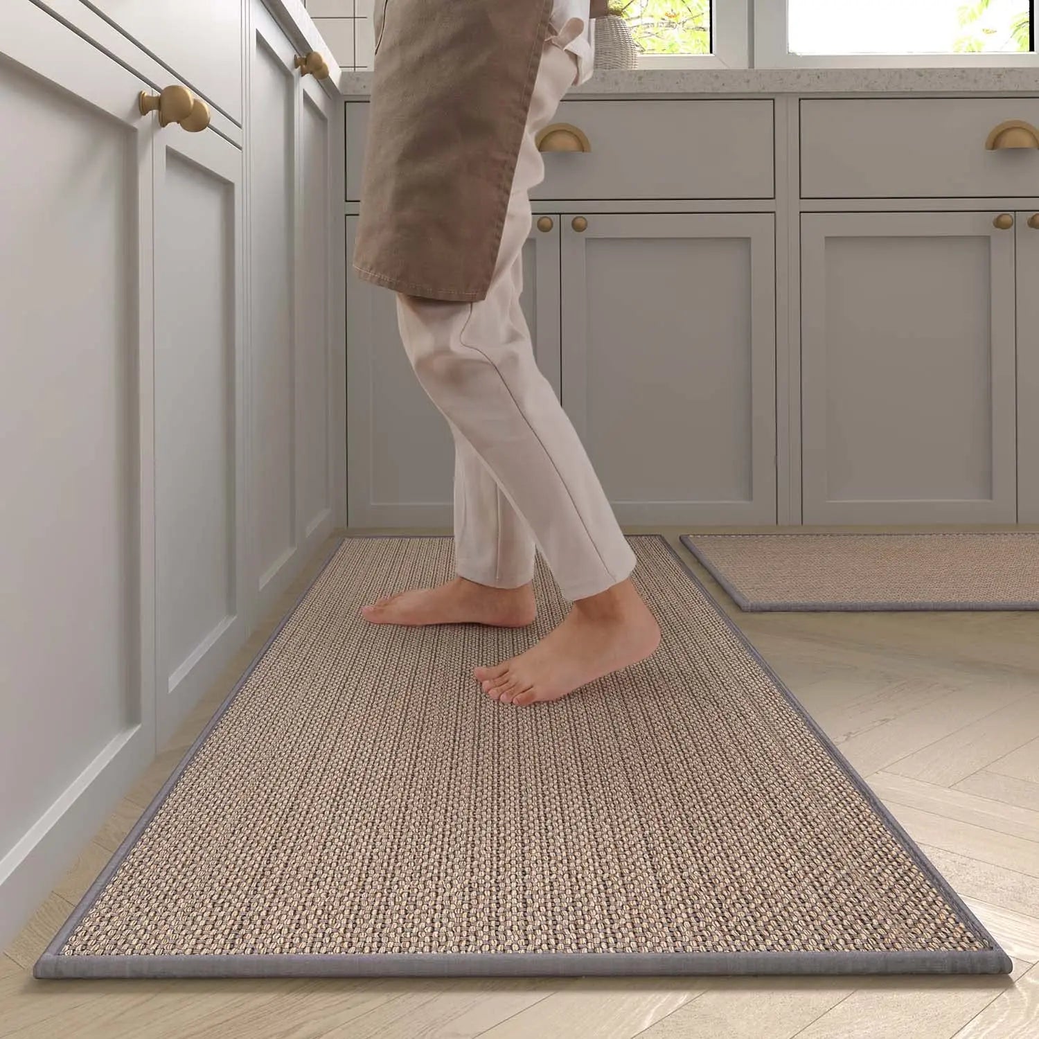 Non-Slip Rubber-Backed Machine-Washable Kitchen Runner