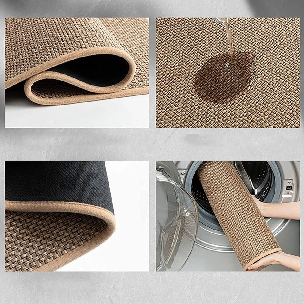 Non-Slip Rubber-Backed Machine-Washable Kitchen Runner