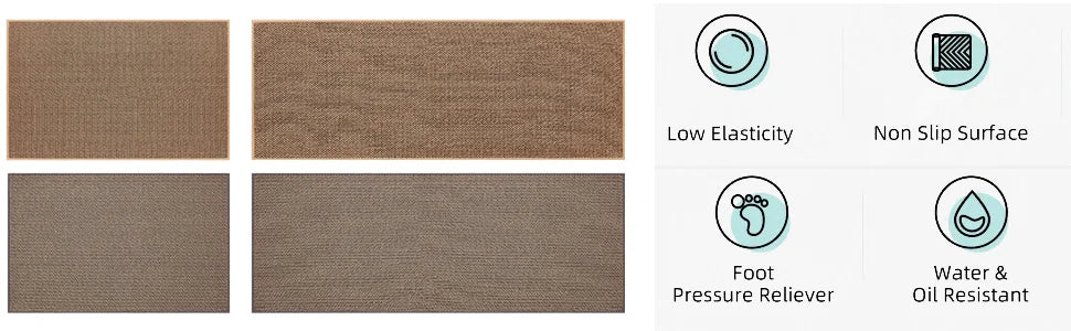 Non-Slip Rubber-Backed Machine-Washable Kitchen Runner