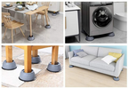 Non-Slip Shock-Absorbing TPR Anti-Vibration Pads (Set of 4)