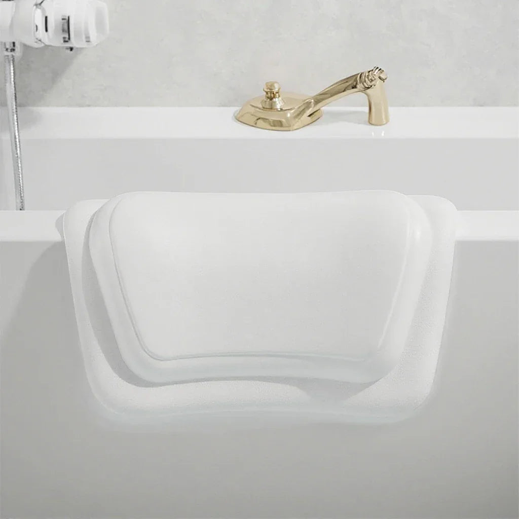 Non-Slip Silicone Foam Bath Pillow (Waterproof Quick-Drying Cover)