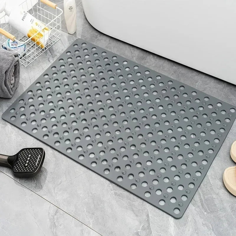 Non-Slip Suction-Cup Quick-Drain Shower Mat