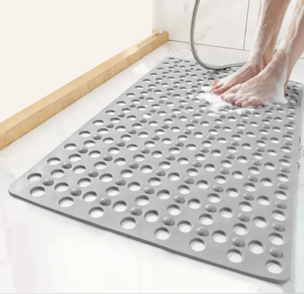 Non-Slip Suction-Cup Quick-Drain Shower Mat
