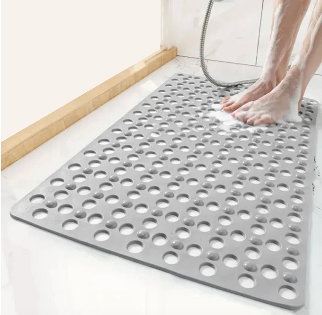 Non-Slip Suction-Cup Quick-Drain Shower Mat