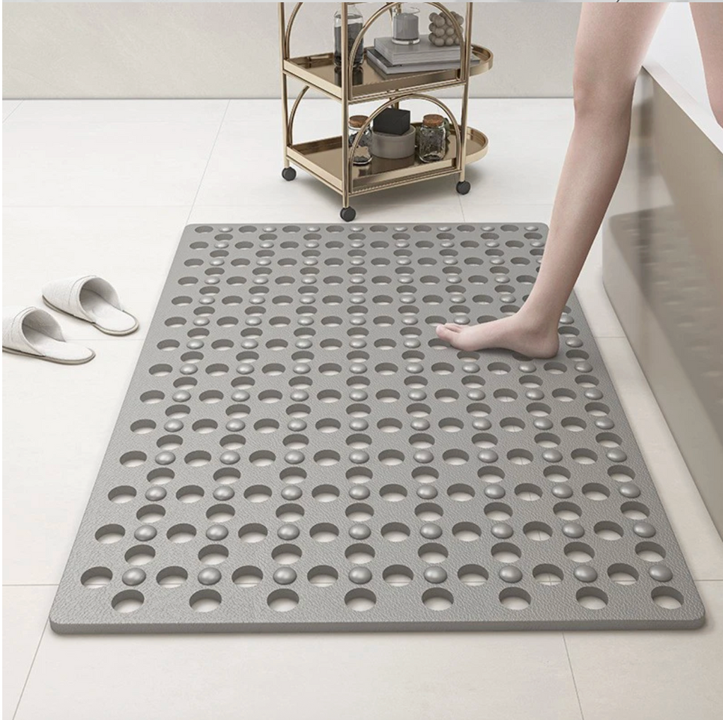 Non-Slip Suction-Cup Quick-Drain Shower Mat
