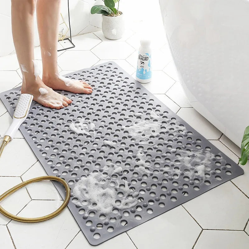 Non-Slip Suction-Cup Quick-Drain Shower Mat