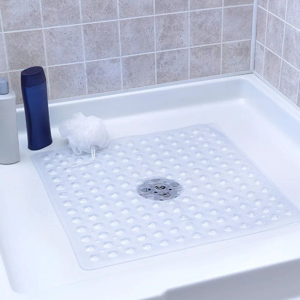 Non-Slip Suction-Cup Quick-Drying Shower & Bath Mat (21×21 in)