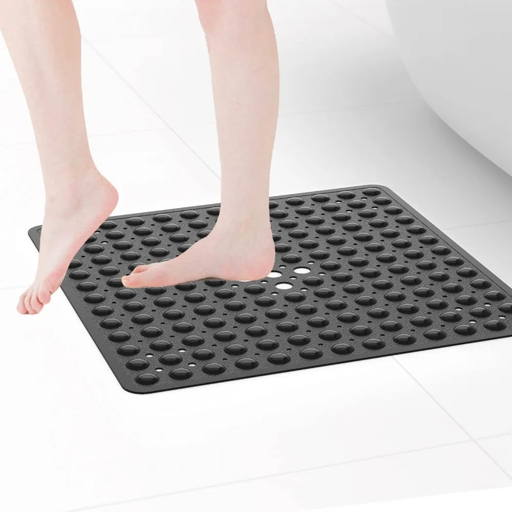 Non-Slip Suction-Cup Quick-Drying Shower & Bath Mat (21×21 in)
