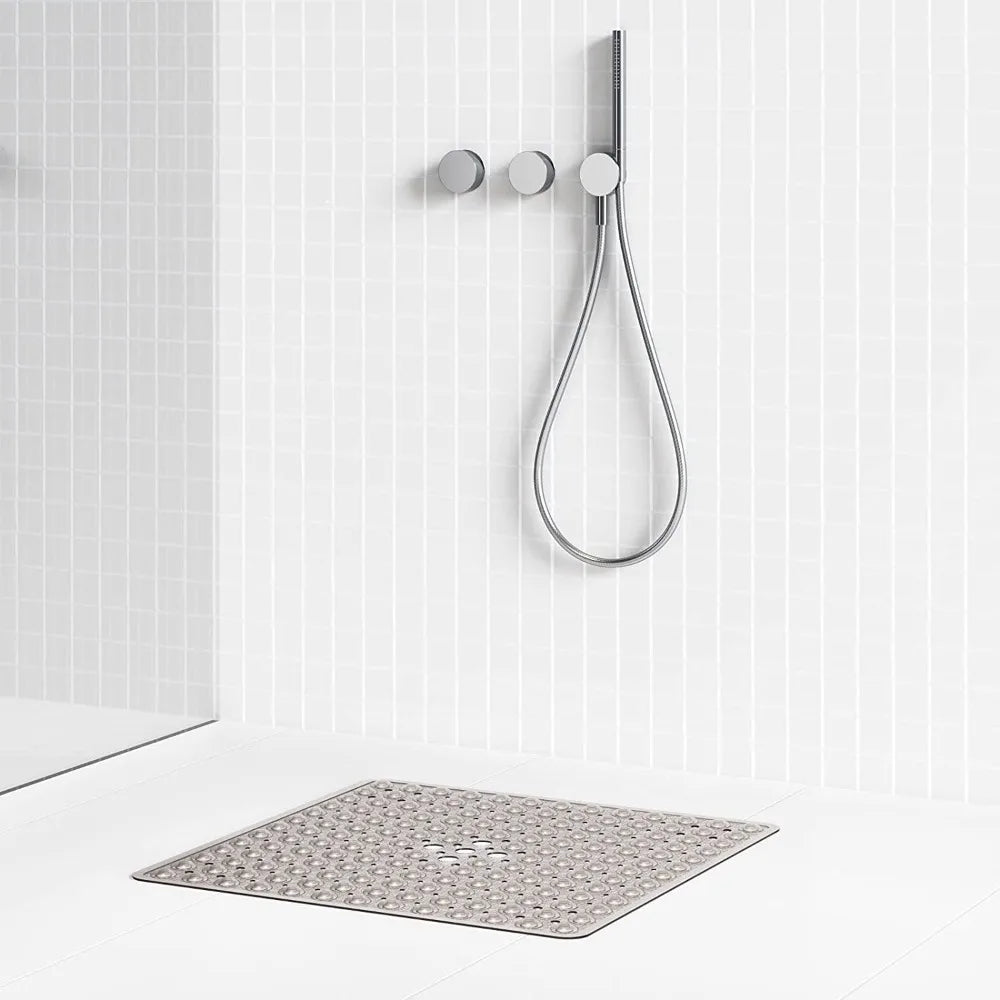 Non-Slip Suction-Cup Quick-Drying Shower & Bath Mat (21×21 in)