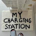 Non-Slip & Water-Resistant Antibacterial Letter Print Floor Mat