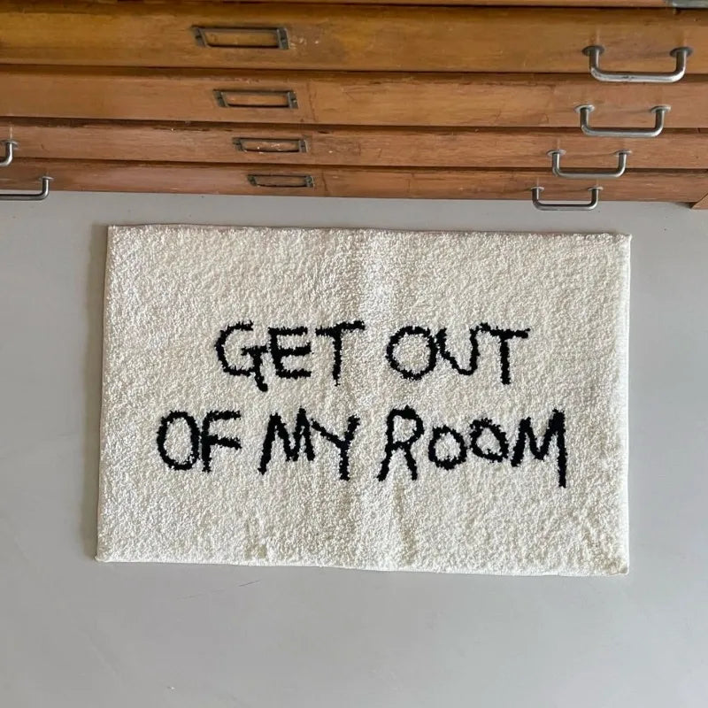 Non-Slip & Water-Resistant Antibacterial Letter Print Floor Mat