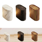 Nordic Marble Finish Slim Push-Top Waste Bin
