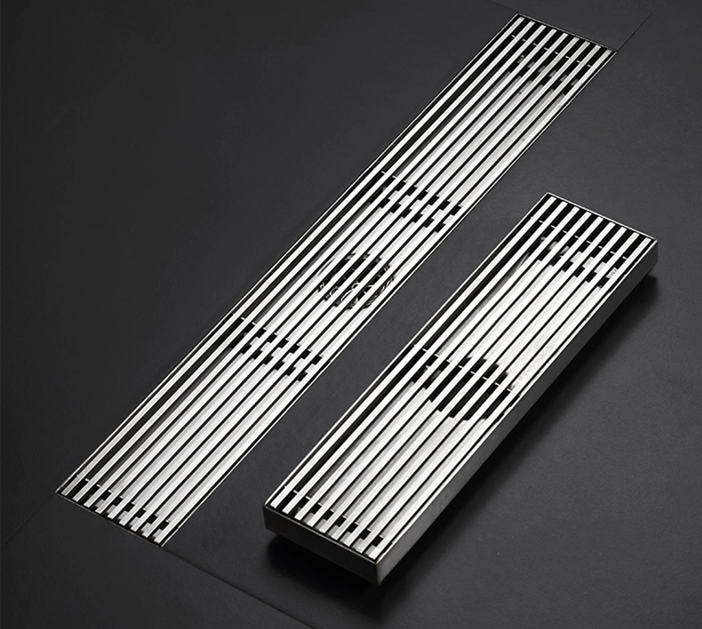 Odor-Reducing Brushed 304 Stainless Steel Floor Drain (Square)