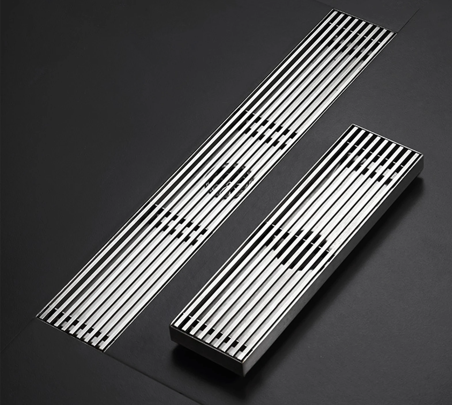 Odor-Reducing Brushed 304 Stainless Steel Floor Drain (Square)