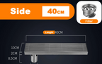 Odor-Reducing Brushed 304 Stainless Steel Floor Drain (Square)