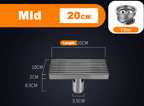 Odor-Reducing Brushed 304 Stainless Steel Floor Drain (Square)