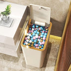 Odor-Sealed One-Touch Rectangular Trash Can (10 L)