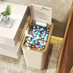 Odor-Sealed One-Touch Rectangular Trash Can (10 L)