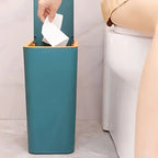 Odor-Sealed One-Touch Rectangular Trash Can (10 L)