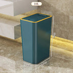 Odor-Sealed One-Touch Rectangular Trash Can (10 L)