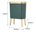 Odor-Sealing Push-Top Pet-Proof Trash Can (15L)